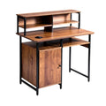 **Moderne Bureau met Opslagruimtes en Stevige Standaard**