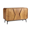 **Technische titel in het Nederlands: Moderne houten kast met geometrisch ontwerp**
