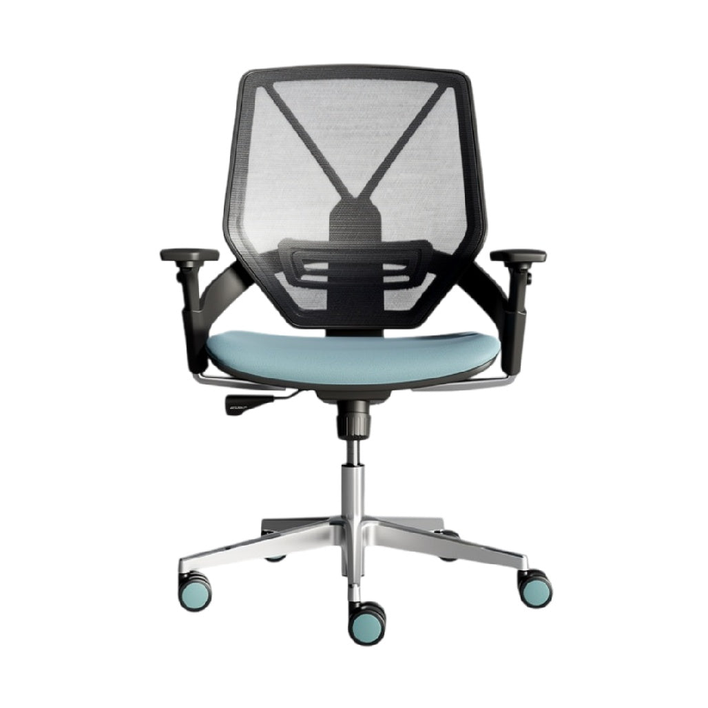 **Ergonomische bureaustoel met mesh rugleuning en verstelbare armleuningen**